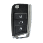 Volkswagen VW Polo Flip Remote Key Shell 3 Buttons HU162 Blade
