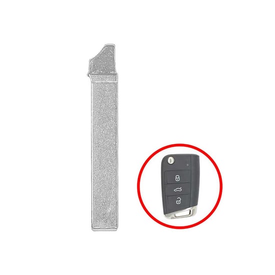 VW 2019 Flip Remote Key Blade HU162 VW 2019 Flip Remote Key Blade HU162