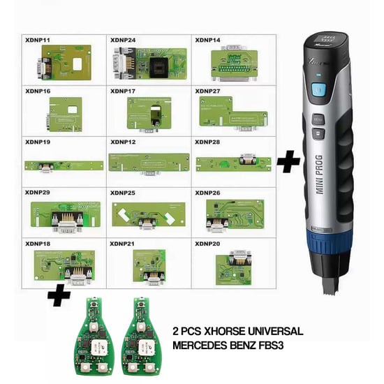 Xhorse MINI Prog Programmer and Solder Free Adapters Bundle Xhorse MINI Prog Programmer and Solder Free Adapters Bundle