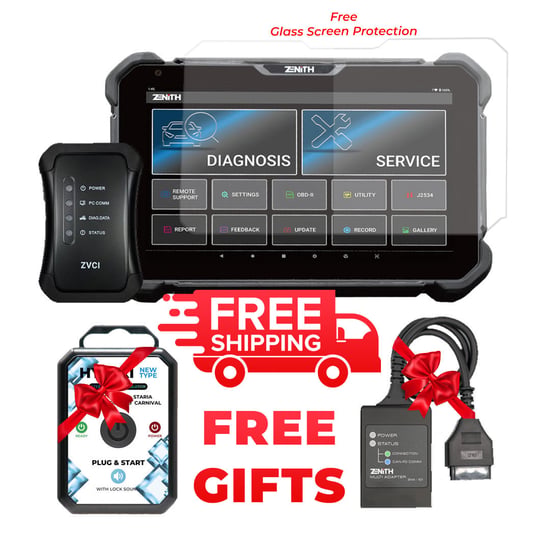 Zenith Z7 Lite Device Diagnostic Tool With Free ( ZMA-101 Multi-Adapter + Hyundai Kia Steering Lock Emulator ) Zenith Z7 Lite Device Diagnostic Tool With Free ( ZMA-101 Multi-Adapter + Hyundai Kia Steering Lock Emulator )